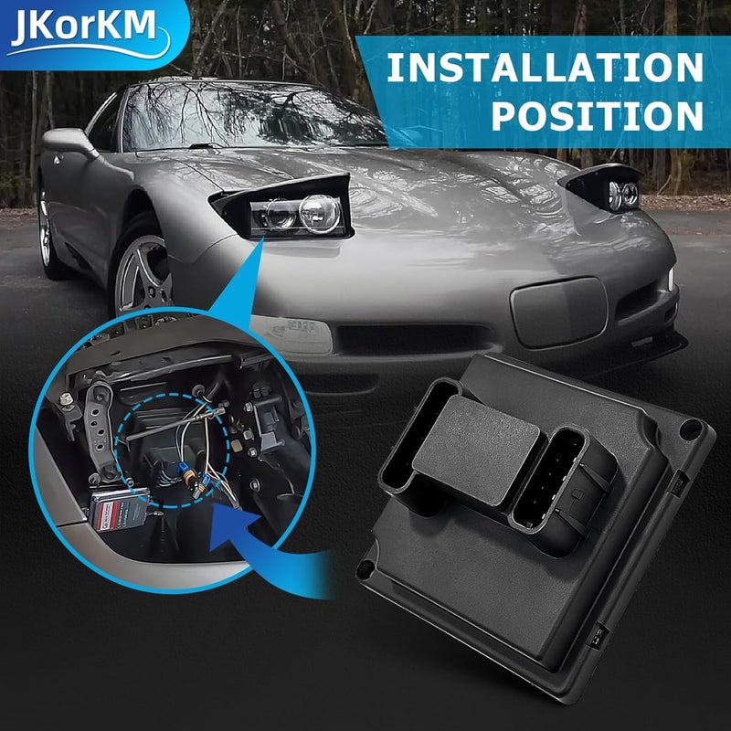 JkorkM 16523917 Headlight Control Module Compatible with Corvette 1997-2004 C5 OEM 16505400 16505538 - Image 5